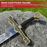 Sword of Excalibur King Arthur Golden historical period - Tophatter Daily Deals