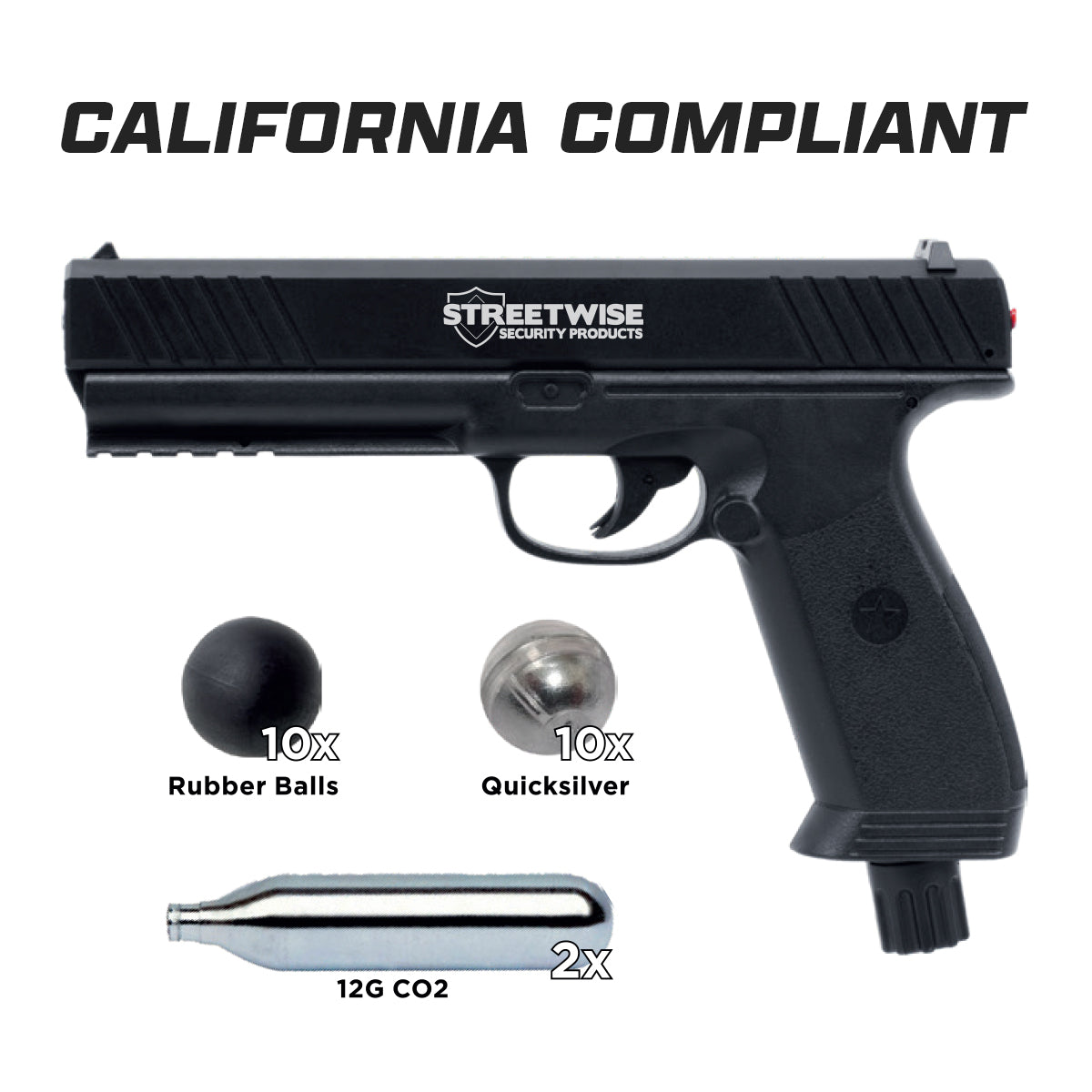 Streetwise The Heat Pepper Launcher California Compliant Pepper Gun - Tophatter Daily Deals