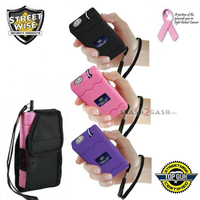 Streetwise Small Fry Stun Gun Flashlight Holster w/ Built-In Wall Charger SD-StunGun - Tophatter Daily Deals