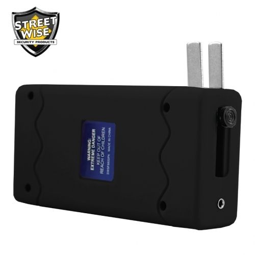Small Fry 8,800,000 Black Powerful Mini Stun Gun Flashlight Rechargeable SD-StunGun - Tophatter Daily Deals