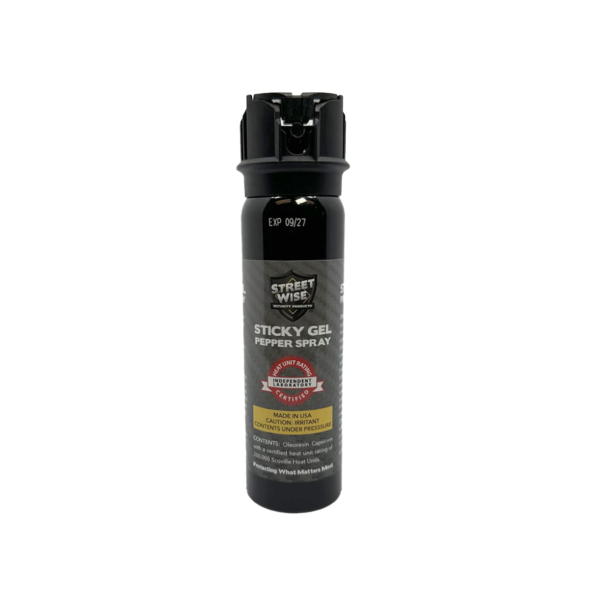Streetwise Sticky Gel Pepper Spray 4oz Black - Tophatter Daily Deals