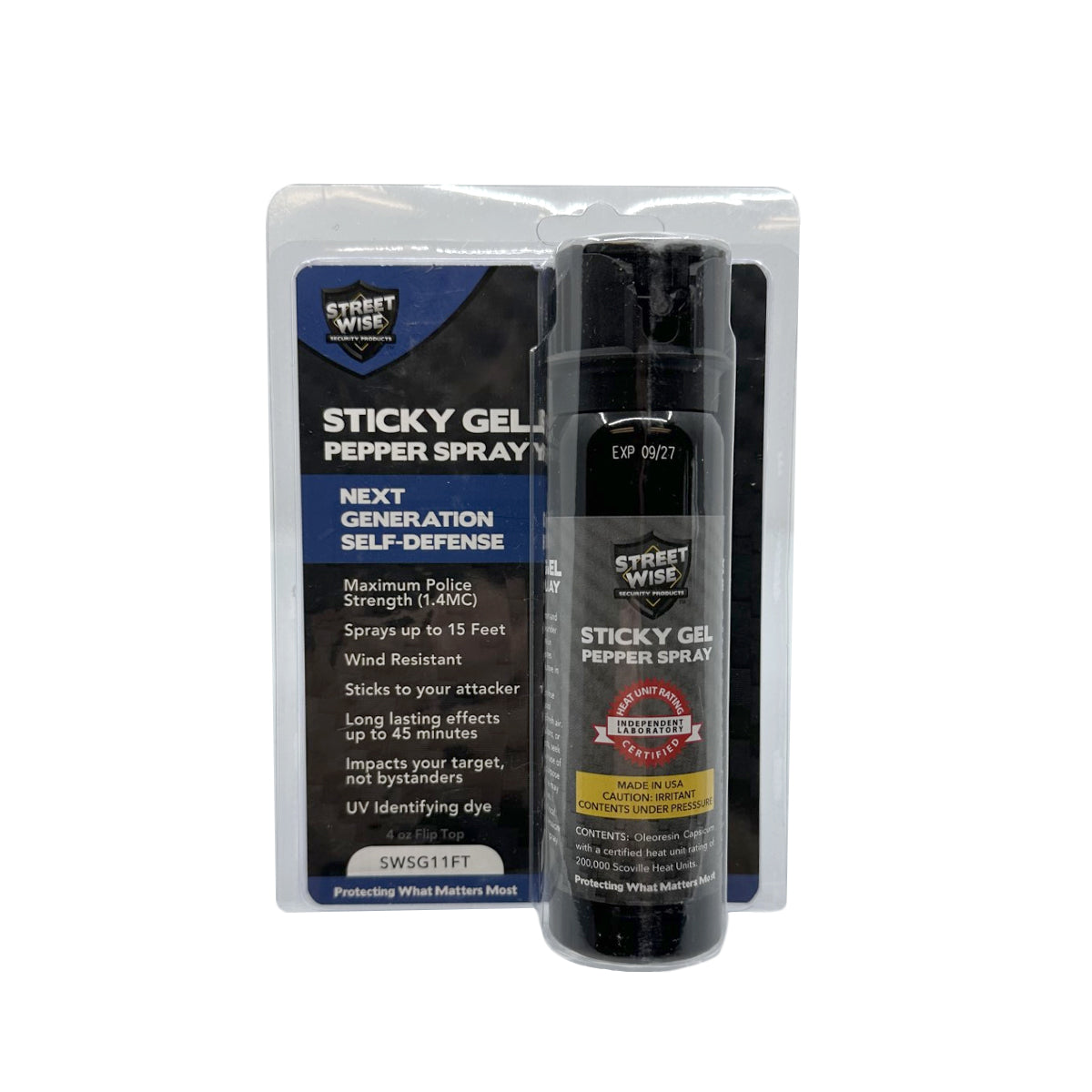 Streetwise Sticky Gel Pepper Spray - Tophatter Daily Deals