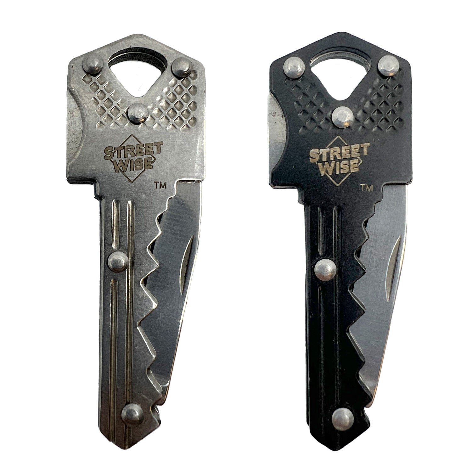 Safe-Key Concealed Knife (Silver and Black 2 pack) - Tophatter Daily Deals