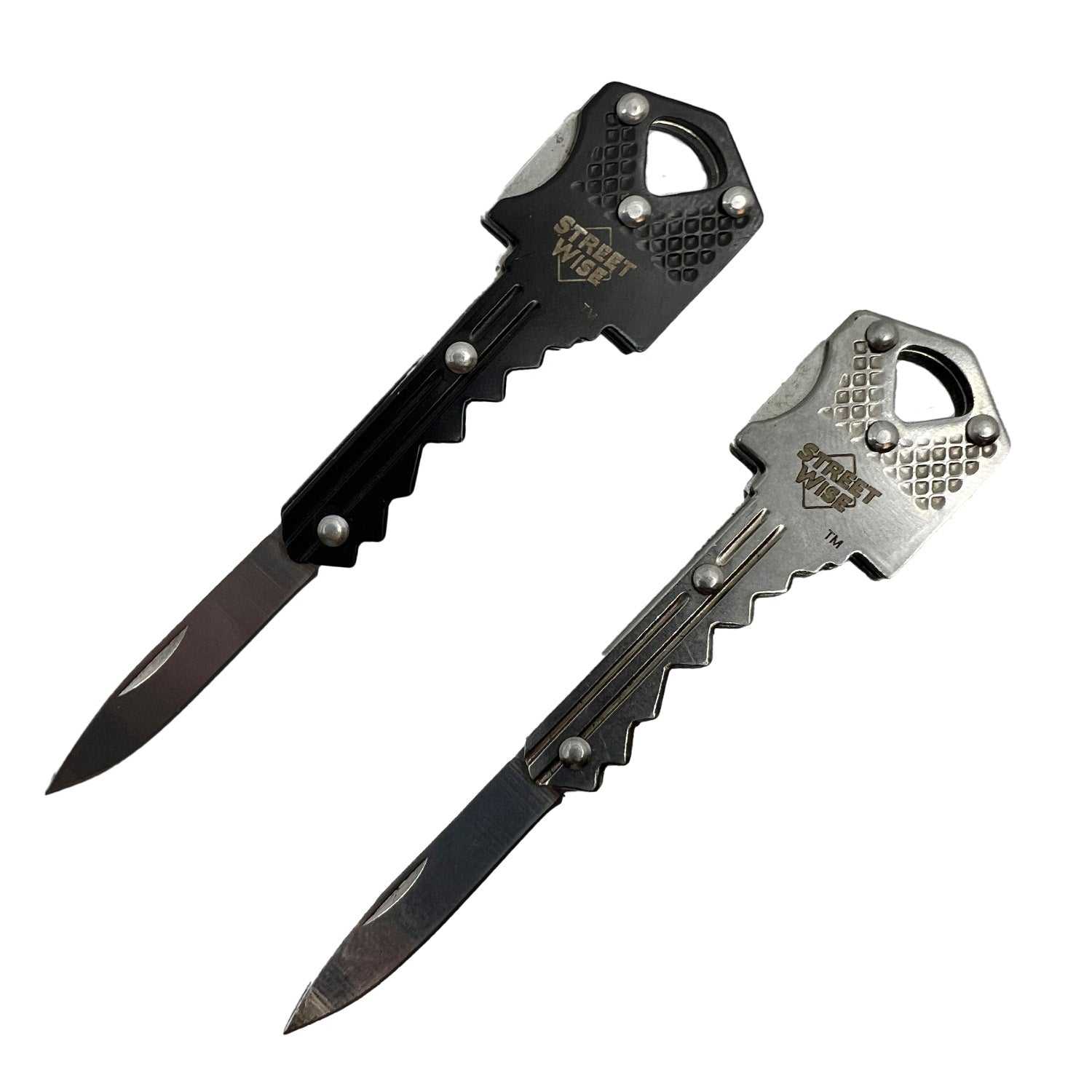 Safe-Key Concealed Knife (Silver and Black 2 pack) - Tophatter Daily Deals