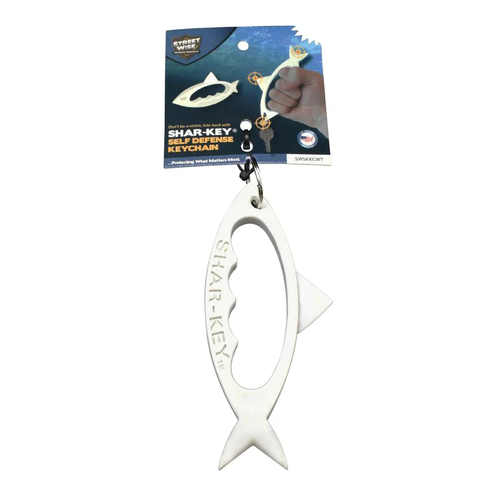 SHAR-KEY Self-defense Keychain WHITE - Tophatter Daily Deals