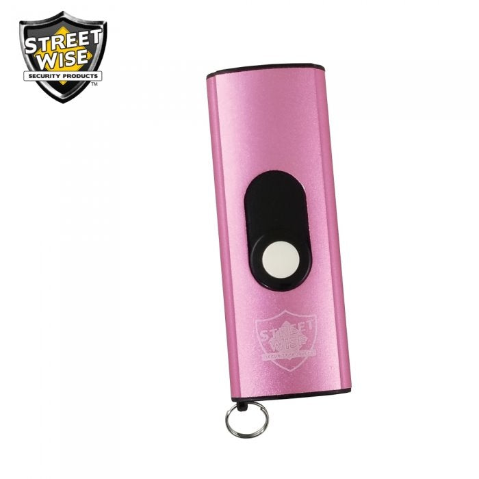 Streetwise Micro USB Slider Mini Keychain STUN GUN Rechargeable - Pink SD-StunGun - Tophatter Daily Deals
