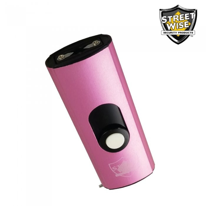 Streetwise Micro USB Slider Mini Keychain STUN GUN Rechargeable - Pink SD-StunGun - Tophatter Daily Deals