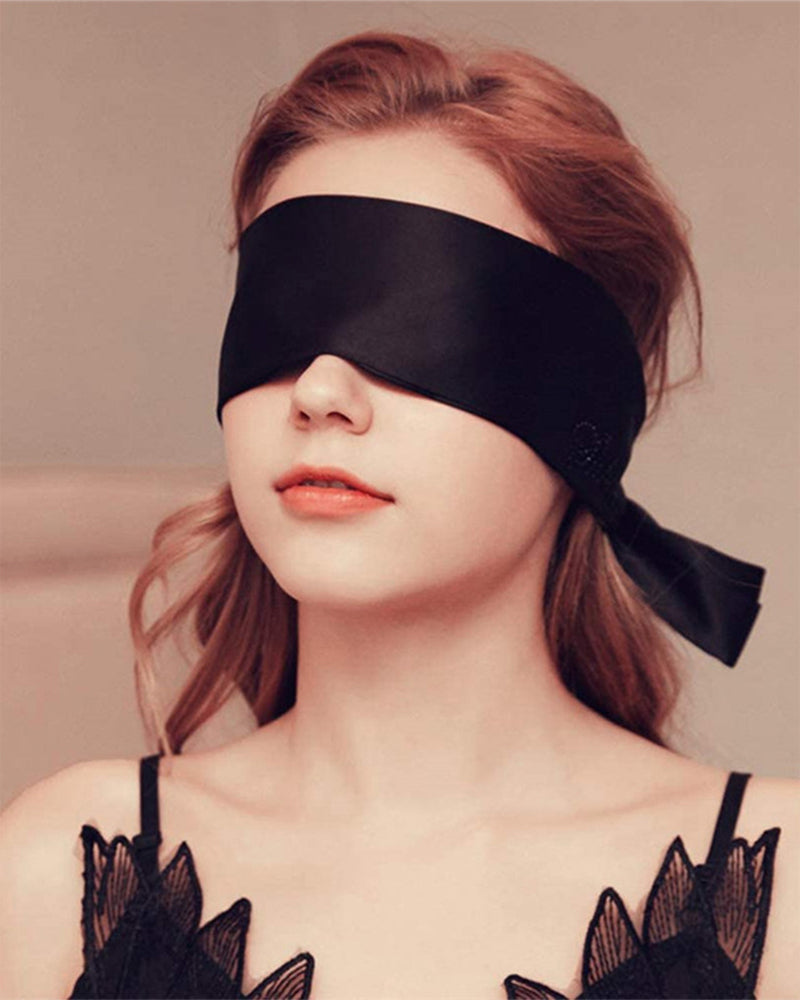 Adjustable 62" Satin Silk Eye Mask Kit Avidlove-Accessory - Tophatter Daily Deals