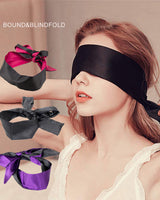Adjustable 62" Satin Silk Eye Mask Kit Avidlove-Accessory - Tophatter Daily Deals