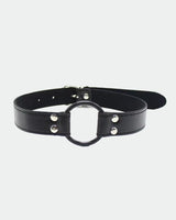 SM Supplies Leather Handcuffs Neck Collar With Chain Black One Size Avidlove-Accessory - Tophatter Daily Deals