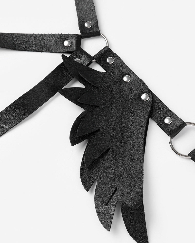 SM Supplies Stud Rhinestone Leather Wings Avidlove-Accessory - Tophatter Daily Deals