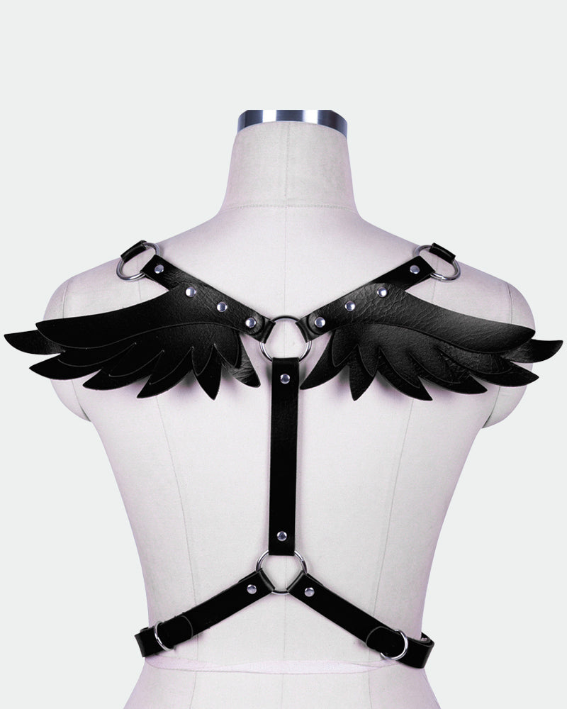 SM Supplies Stud Rhinestone Leather Wings Avidlove-Accessory - Tophatter Daily Deals