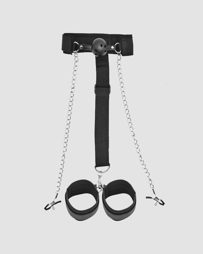 SM Supplies Back Handcuffs Gag Clip Chain Avidlove-Accessory - Tophatter Daily Deals