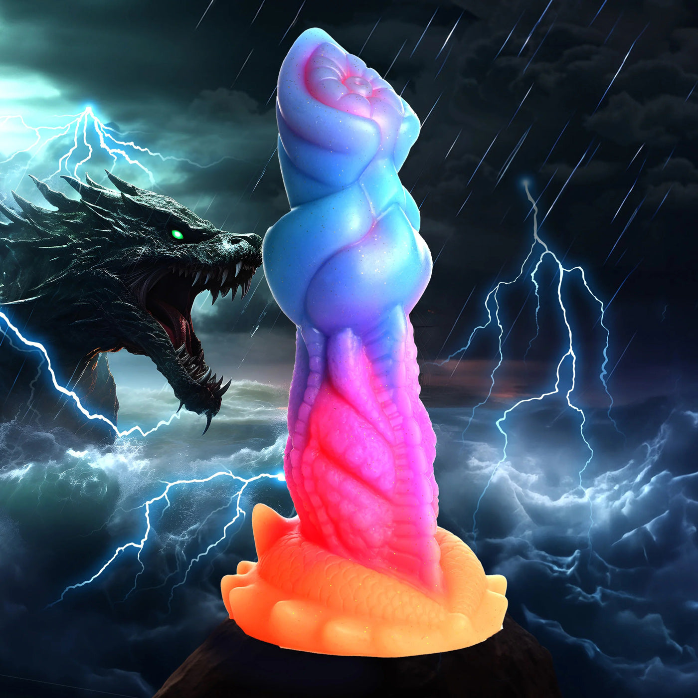 Creature Cocks Aqua-Cock Glow in the Dark – 19.3 cm Fantasy Dildo > Dildos > Fantasy - Tophatter Daily Deals