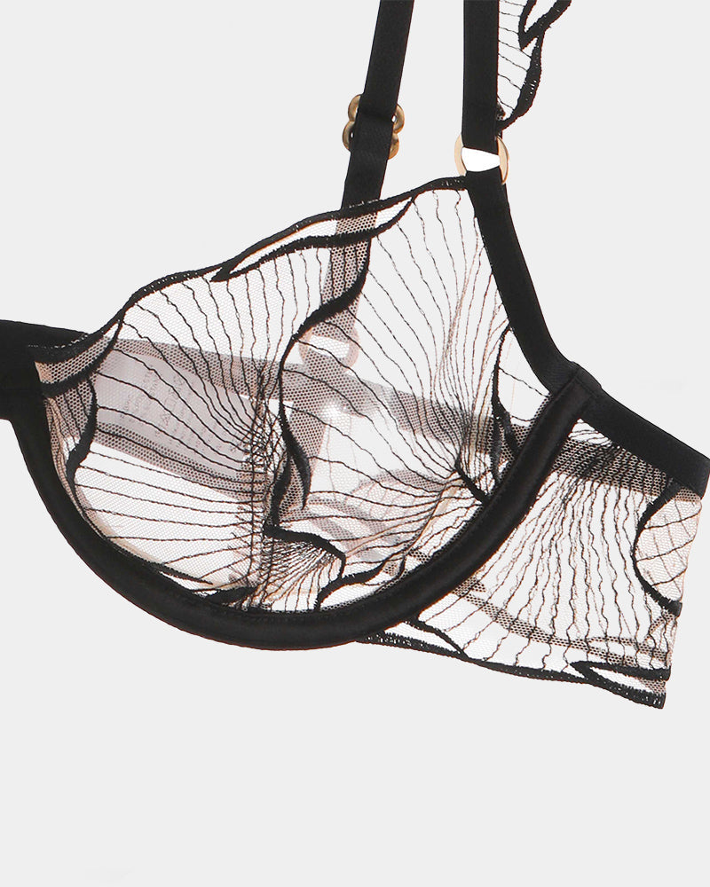 Ruffle Shoulder Strap Bra Avidlove-Bra - Tophatter Daily Deals