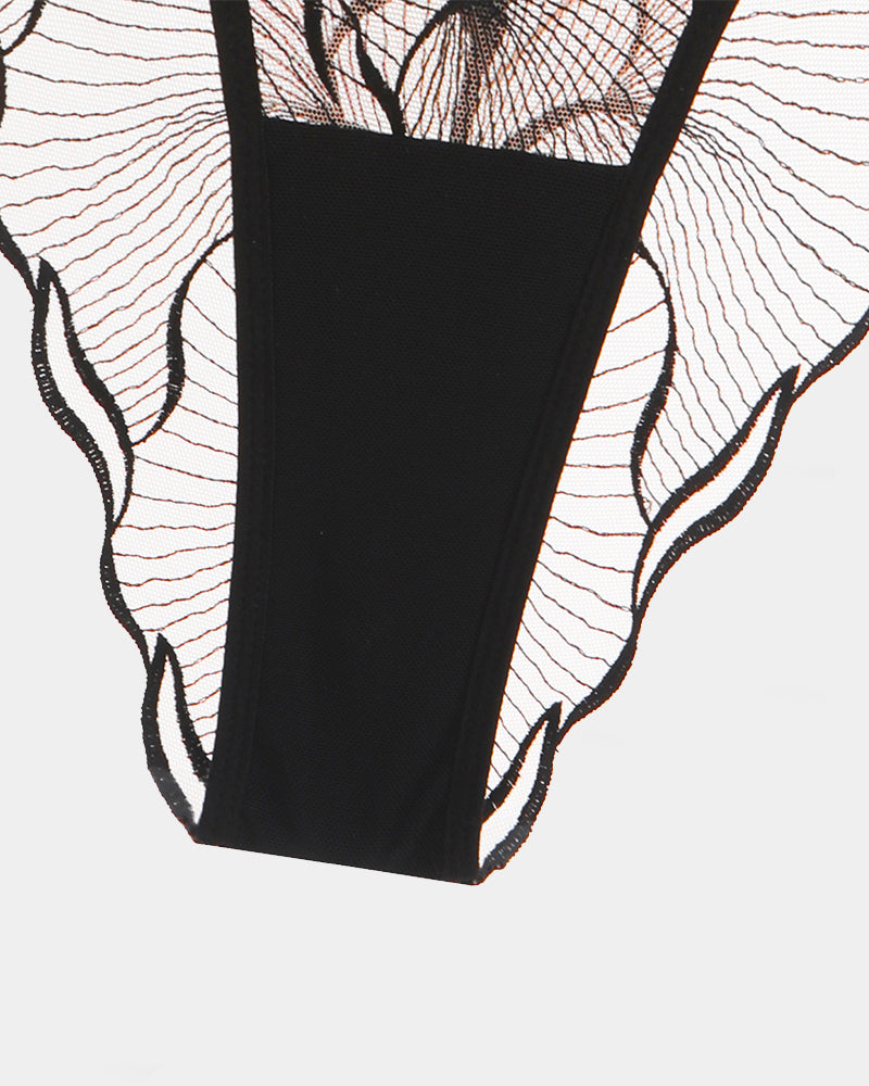 Ruffle Shoulder Strap Bra and Panty Set Avidlove-Bra Sets - Tophatter Daily Deals