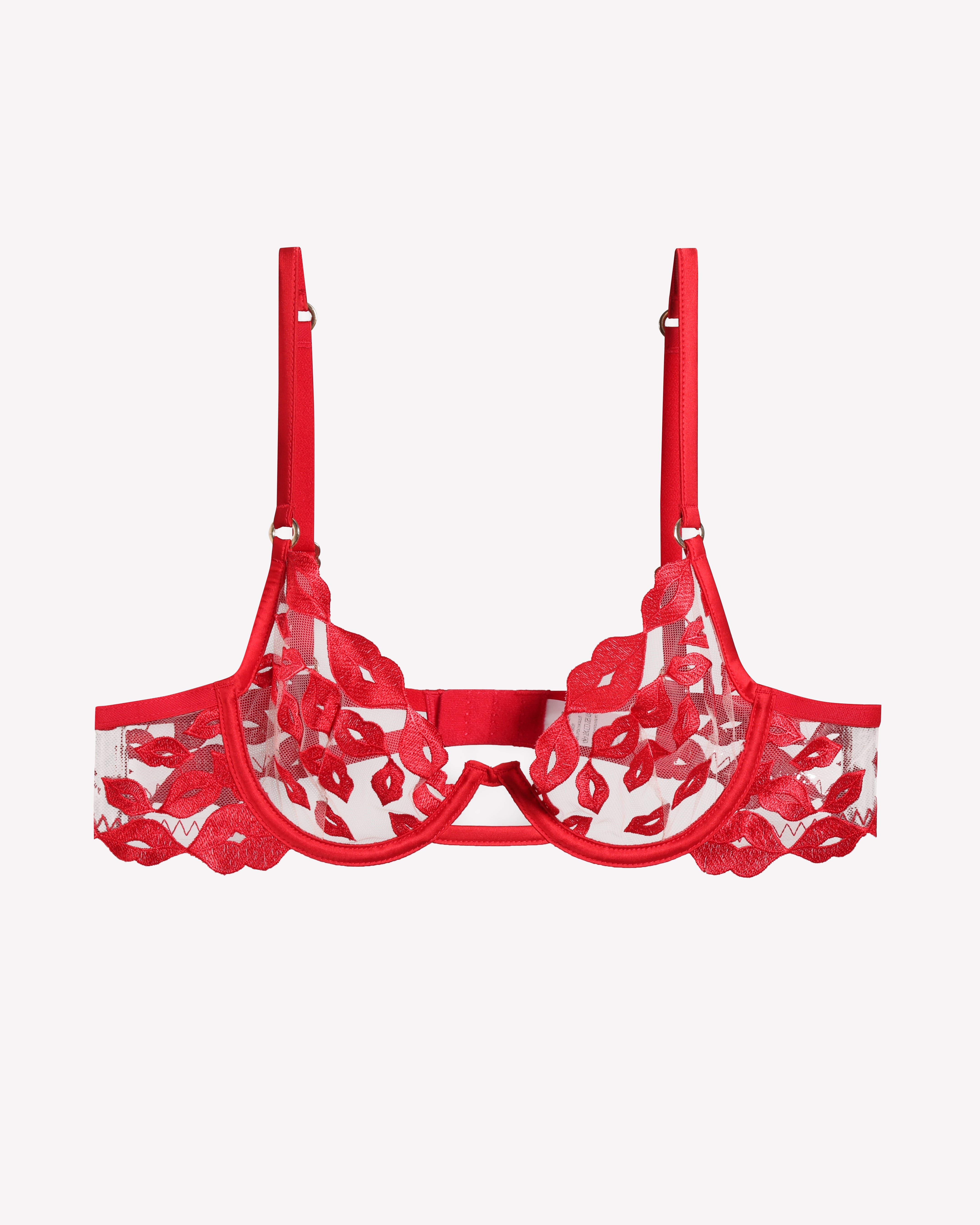 Kiss Print Embroidery Garter Lingerie Sets Avidlove-Bra Sets - Tophatter Daily Deals