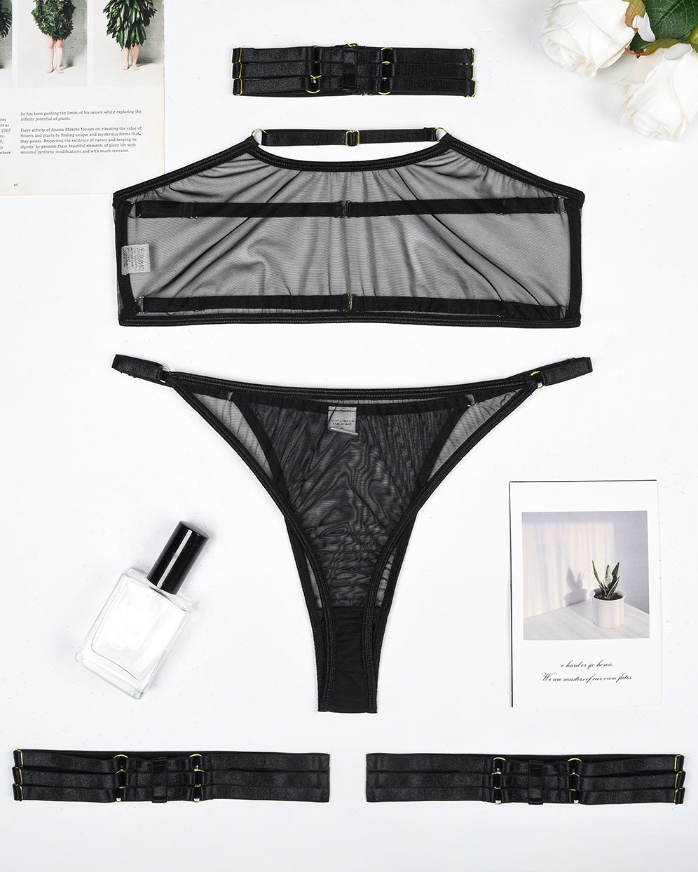 2 Packs Sheer Mesh Bra and Thong Set Avidlove-Bra Sets - Tophatter Daily Deals