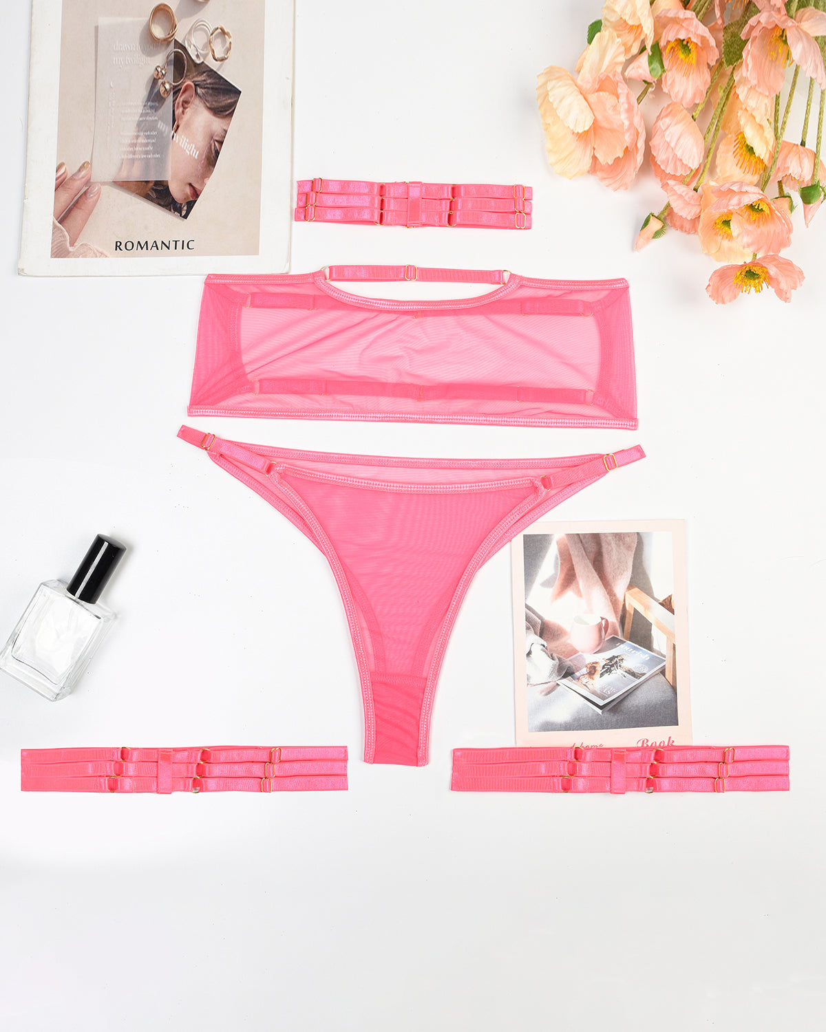 2 Packs Sheer Mesh Bra and Thong Set Avidlove-Bra Sets - Tophatter Daily Deals