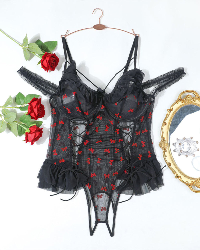 Plus Size Sheer Lace Bodysuits Avidlove-Plus Size-Bodysuits - Tophatter Daily Deals