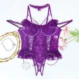 2 Packs Plus Size Sheer Lace Bodysuits Avidlove-Plus Size-Bodysuits - Tophatter Daily Deals