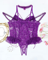 2 Packs Plus Size Sheer Lace Bodysuits Avidlove-Plus Size-Bodysuits - Tophatter Daily Deals