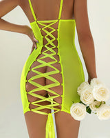 2 Packs Backless Lace-Up Mini Dresses Avidlove-Chemises - Tophatter Daily Deals