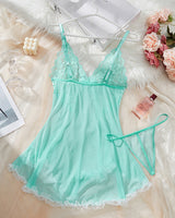 【M】Limited Light Green Asymmetric Babydoll Avidlove-Babydolls - Tophatter Daily Deals