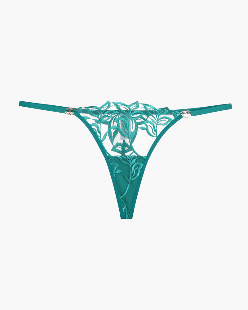 Embroidered Lace Thong Green Avidlove-Panty - Tophatter Daily Deals