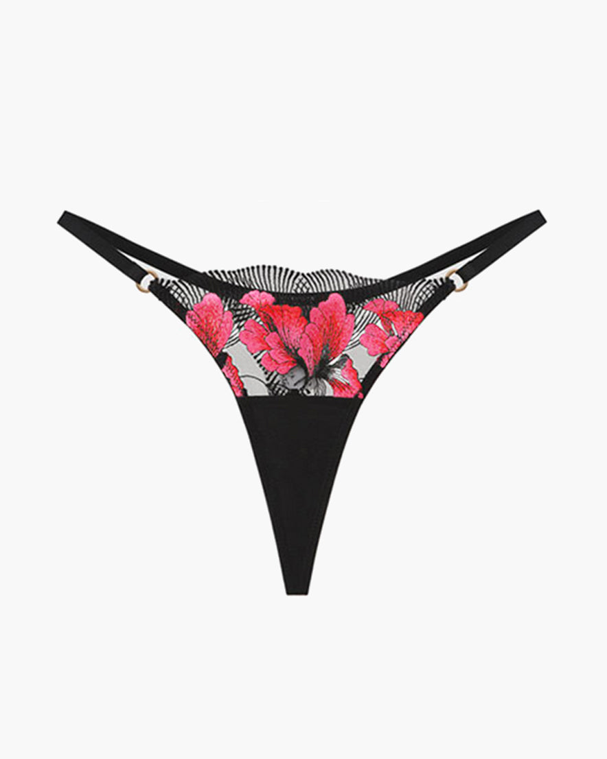 Embroidered Maple Leaf Thong Red Avidlove-Panty - Tophatter Daily Deals