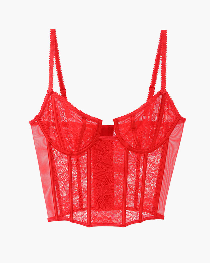 Push Up Corset Bra Red Avidlove-Bra - Tophatter Daily Deals