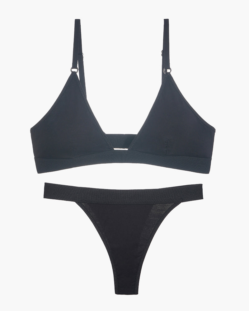 Comfortable Triangle Bra Thong Set Avidlove-Bra Sets - Tophatter Daily Deals