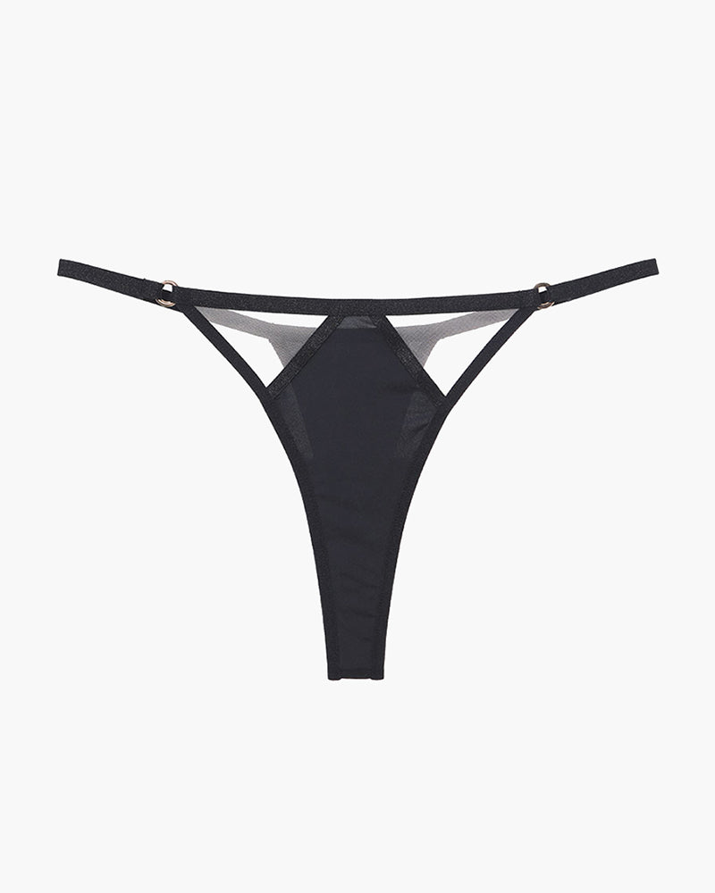 Mesh Hollow Thong Black Avidlove-Panty - Tophatter Daily Deals