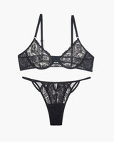 Lace 3/4 Cup Bra and Thong Set Avidlove-Bra Sets - Tophatter Daily Deals