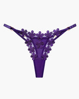 Flower Embroidery Mesh Lace Panties Purple One Size Avidlove-Panty - Tophatter Daily Deals