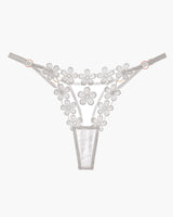 Flower Embroidery Mesh Lace Panties White One Size Avidlove-Panty - Tophatter Daily Deals