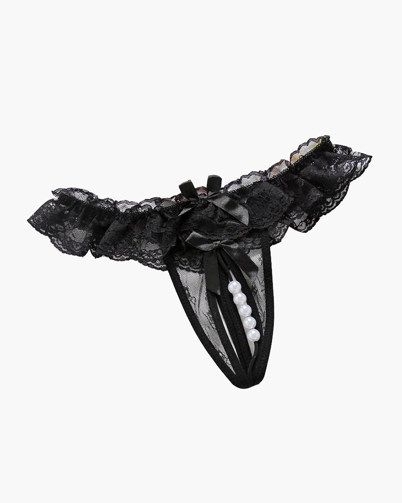 Beaded Lace Crotchless Panty Avidlove-Panty - Tophatter Daily Deals