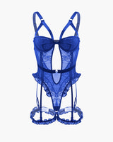 Backless Lace Garter Teddy With Leg Rings Avidlove-Bodysuits - Tophatter Daily Deals