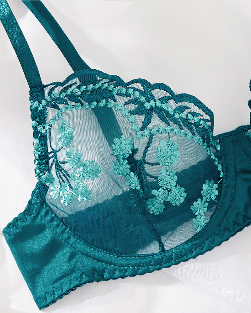 Embroidery Lace Garter Lingerie Set Avidlove-Bra Sets - Tophatter Daily Deals