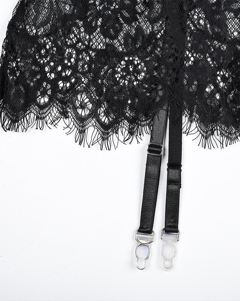 See Through Lace Night Dress with G-String Avidlove-Chemises - Tophatter Daily Deals