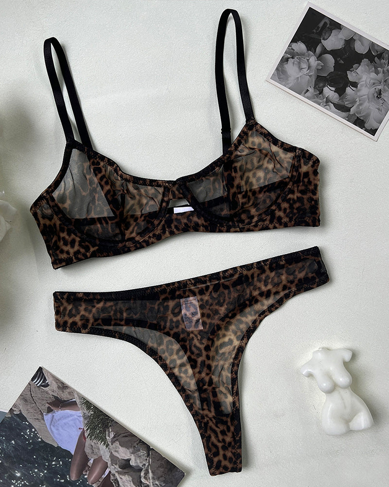 Mesh Sheer Push Up Lingerie Set Avidlove-Bra Sets - Tophatter Daily Deals