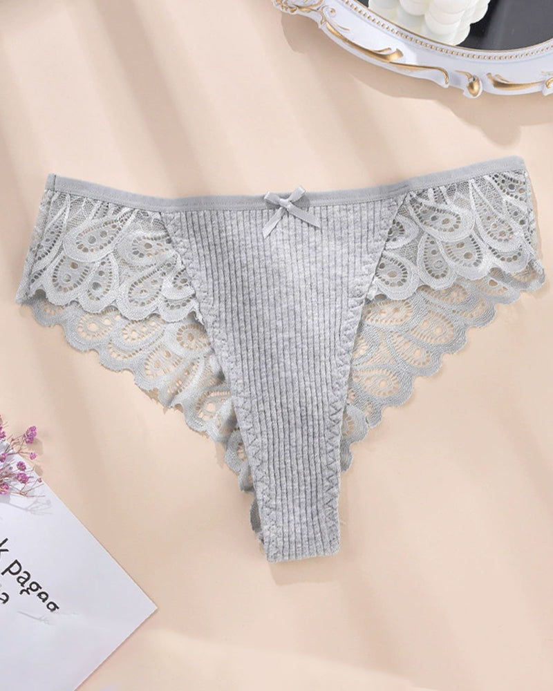 Plus Size Lace Hipster Brief Panty Grey Avidlove-Panty - Tophatter Daily Deals