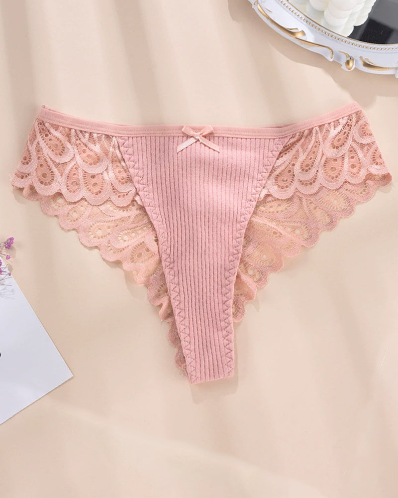 Plus Size Lace Hipster Brief Panty Pink Avidlove-Panty - Tophatter Daily Deals
