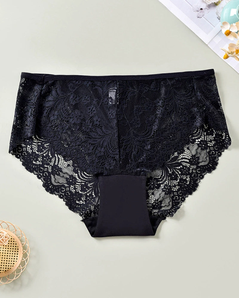 Plus Size Women's Sexy Lace Panties Black Avidlove-Panty - Tophatter Daily Deals