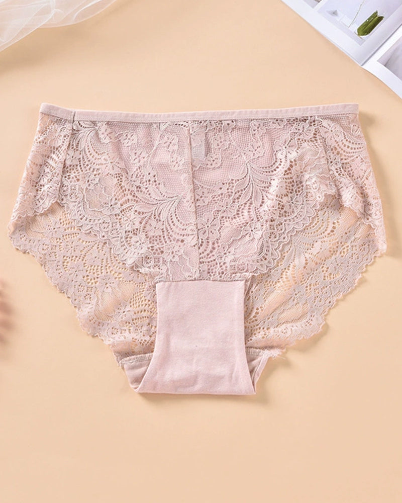Plus Size Women's Sexy Lace Panties Pink Avidlove-Panty - Tophatter Daily Deals