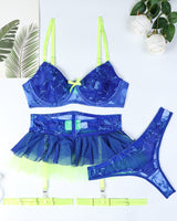 Patchwork Embroidery Bra Skirt Set Avidlove-Skirt Set - Tophatter Daily Deals