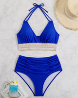 Color Block Drawstring Bikini Set Avidlove-Swimsuit - Tophatter Daily Deals