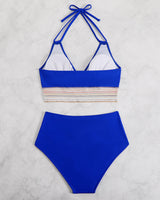 Color Block Drawstring Bikini Set Avidlove-Swimsuit - Tophatter Daily Deals