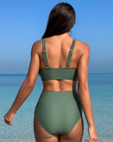 Mesh Ruched Bikini Set Avidlove-Swimsuit - Tophatter Daily Deals
