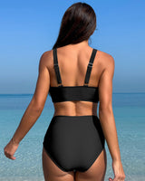Mesh Ruched Bikini Set Avidlove-Swimsuit - Tophatter Daily Deals